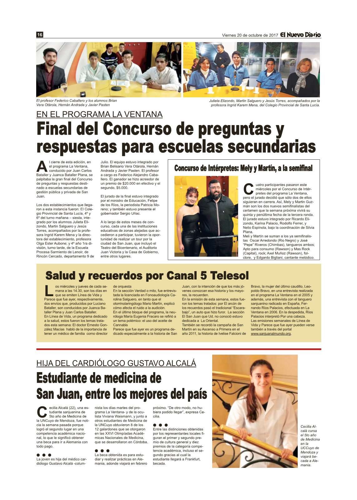 El Nuevo Diario San Juan Argentina Edicion Impresa Digital N 1790
